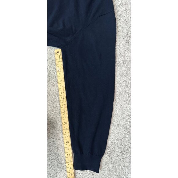 L.L. Bean Cashmere Blend Navy Blue 1/4 Zip Pullover Sweater XL ItemID 275298 - Picture 6 of 9